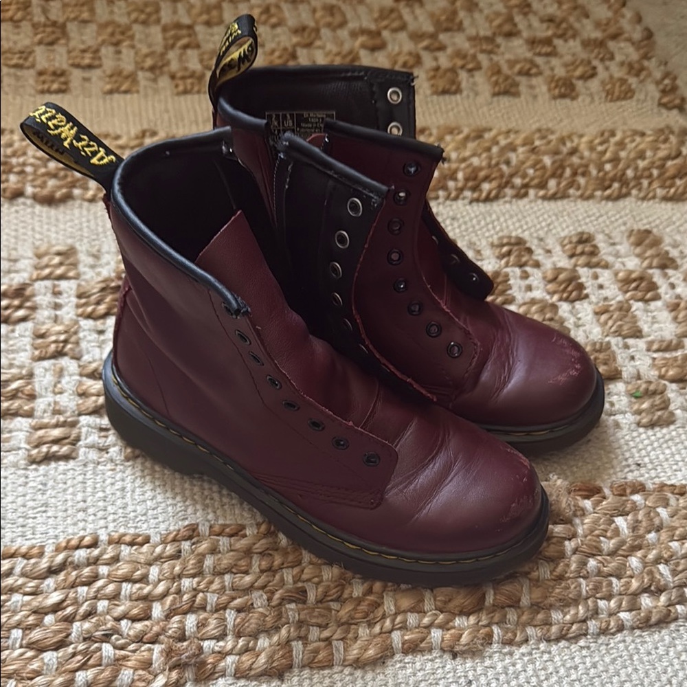 Dr. Martens Brown Leather Boots Classic Design